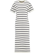 Women's Barbour Selena Midi Dress - Cloud / Navy Stripe