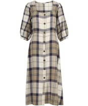 Women's Barbour Ballina Midi Dress - Dress Navy Tartan