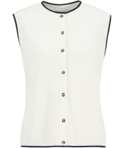 Women's Barbour Maia Knitted Vest - Cloud / Navy