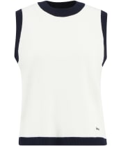Women's Barbour Salthill Knitted Vest - Cloud / Navy