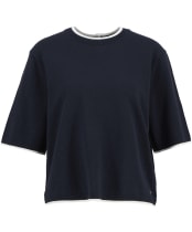 Women's Barbour Verona Knitted Jumper - Dark Navy / Cloud