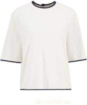 Women's Barbour Verona Knitted Jumper - Cloud / Dark Navy