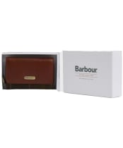 Women's Barbour Rosa Leather French Purse - Brown / Classic