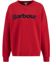 Women's Barbour Hartland Crew Sweatshirt - Poppy Red