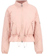 Women's Barbour International Pagan Quilted Jacket - Desert Pink