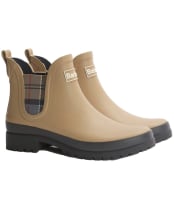 Women's Barbour Mallow Chelsea Wellington Boots - Beige / Dress Tartan