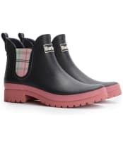 Women's Barbour Mallow Chelsea Wellington Boots - NAVY/CHERRY BLOS