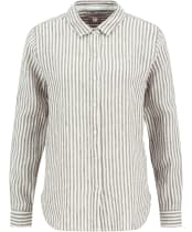 Women's Barbour Marine Shirt - Dusky Khaki Stripe