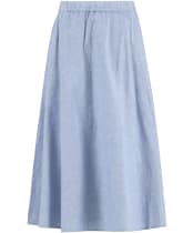 Women's Barbour Sutton Midi Skirt - Light Chambray