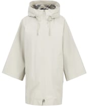 Women's Barbour Kinsale Showerproof Cape - Mist / Dress Navy tartan