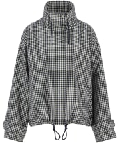 Women's Barbour Bronwyn Check Showerproof Jacket - Navy Gingham