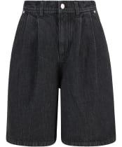 Women's Barbour Myra Denim Shorts - Black Denim
