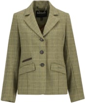 Women's Barbour Lupin Tailored Jacket - Light Olive Check
