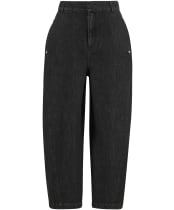 Women's Barbour Myra Denim Trousers - Black Denim