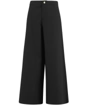Women's Barbour International Alexis Wide Leg Trousers - Black
