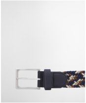 Men's Barbour Ford Belt - NAVY/RUST MIX