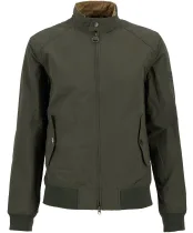 Men's Barbour International Steve McQueen Rectifier Harrington Casual Jacket - Sage
