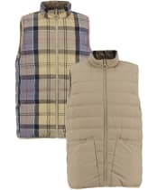 Men's Barbour Reversible Tartan Puffer Gilet - Dress Tartan