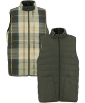 Men's Barbour Reversible Tartan Puffer Gilet - Ancient Tartan