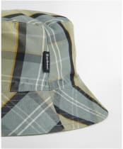 Men's Barbour Hutton Reversible Showerproof Bucket Hat - Highland Loch Tartan