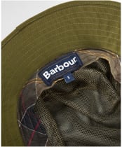 Men's Barbour Longhall Bucket Hat - Dark Olive