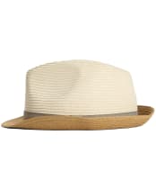Men's Barbour Ashill Trilby Summer Hat - Ecru / Tan