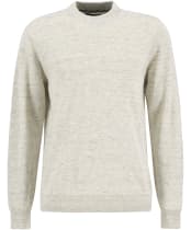 Men's Barbour Flaxby Linen Blend Crew Neck - Neutral