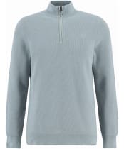 Men's Barbour Essential Honeycomb Half Zip Sweater - Slate