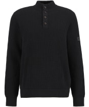 Men's Barbour International Herring Half Zip Jumper - Black