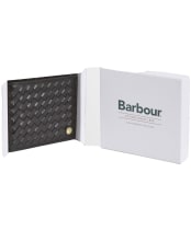Men's Barbour Farne Woven Leather Wallet - Black