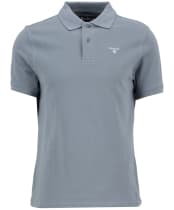 Men's Barbour Sports Polo 215G - Washed Blue