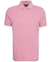 Men's Barbour Sports Polo 215G - True Pink