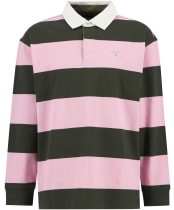 Men's Barbour Broome Rugby Shirt - Pink
