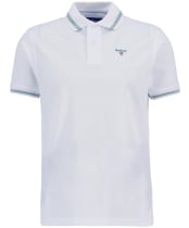 Men's Barbour Ferrybridge Lightweight Tailored Fit Polo Shirt - White