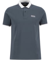 Men's Barbour International Amped Polo Shirt - Storm Grey