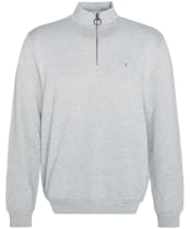 Men's Barbour Beckhill Half Zip Sweatshirt - Grey Marl