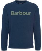 Men's Barbour Pique Applique Crew Sweatshirt - Navy