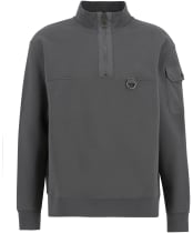 Men's Barbour Galloway Relaxed Halfzip Sweatshirt - Asphalt