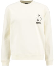 Men's Barbour International Staithes Graphic Sweatshirt - Whisper White