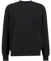 Men's Barbour International Theo Applique Crew Sweatshirt - Black