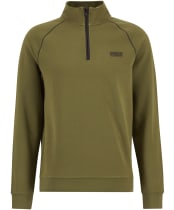 Men's Barbour International Markford Half Zip Sweatshirt - Cable Olive