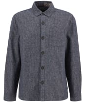 Men's Barbour Stillwater Linen Blend Overshirt - Navy