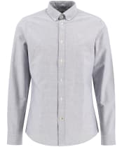 Men's Barbour Oxtown Tailored Shirt - Grey Blue