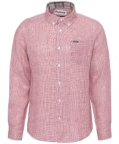 Men's Barbour Linton Tailored Shirt - Red Spice