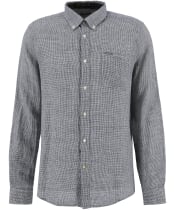 Men's Barbour Linton Tailored Shirt - Dark Navy
