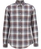 Men's Barbour Hillroad Long Sleeve Tailored Fit Cotton Shirt - Peppercorn