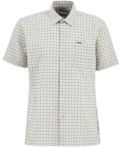 Men's Barbour Nelson Gingham Summer Fit Shirt - Stone