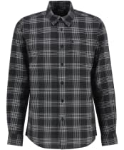 Men's Barbour International Heanes Waffle Check Shirt - Black