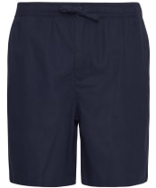 Men's Barbour Cotton Linen Relaxed Shorts - Navy
