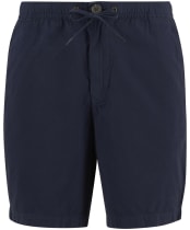 Men's Barbour Washed Oxford Relaxed Shorts - Navy